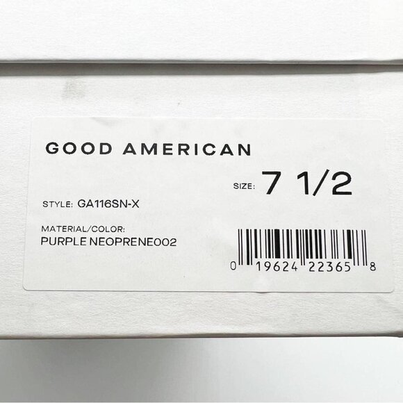 Good American Neoprene Ankle Boots 7.5 Purple NEW NIB pointy - Picture 12 of 12